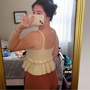 Knit crop top